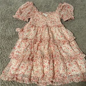 Altar'd State Floral Pink Dress